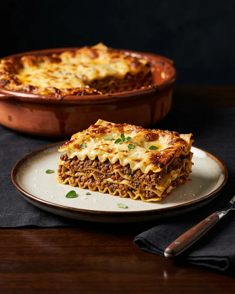 Lasagne al forno with beef ragù and béchamel — Masalas Catering Berlin