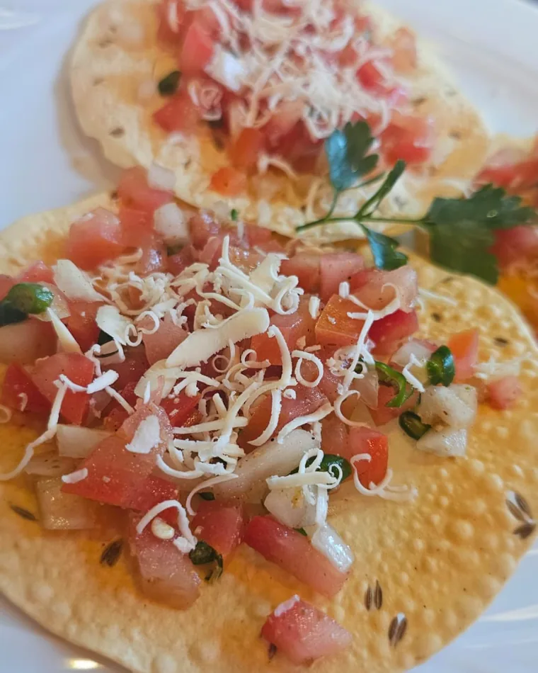 Masala Papad aus der Masalas-Restaurantküche in Berlin-Köpenick