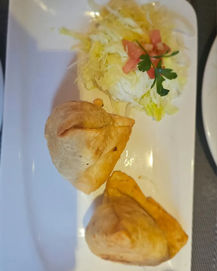 Samosa aus der Masalas-Restaurantküche in Berlin-Köpenick